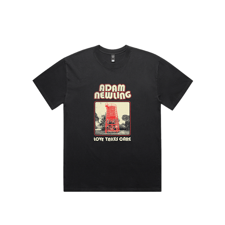 LOVE TAKES CARE BLACK T SHIRT